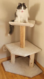 Model 2 - 3' Tall Corner Cat Tree