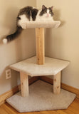 Model 2 - 3' Tall Corner Cat Tree
