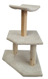 Model 2 - 3' Tall Corner Cat Tree