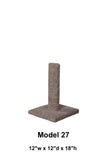 Model 27 - 18" Carpeted Cat Scratch Post