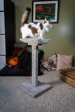 Model 24 - 35" Tall Cat Scratch Post With Lounge Bed